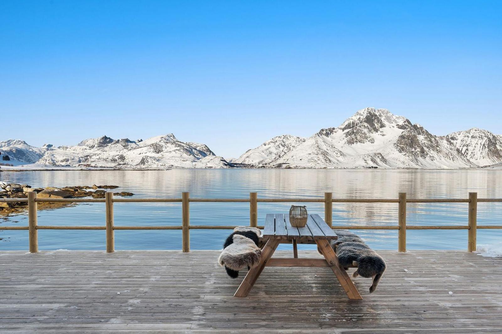 Nappstraumen Seafront Cabin, Lilleeid 68 Gravdal  Exterior photo