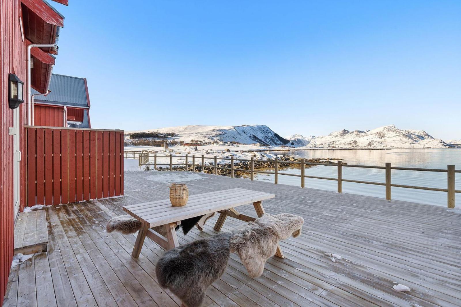 Nappstraumen Seafront Cabin, Lilleeid 68 Gravdal  Exterior photo