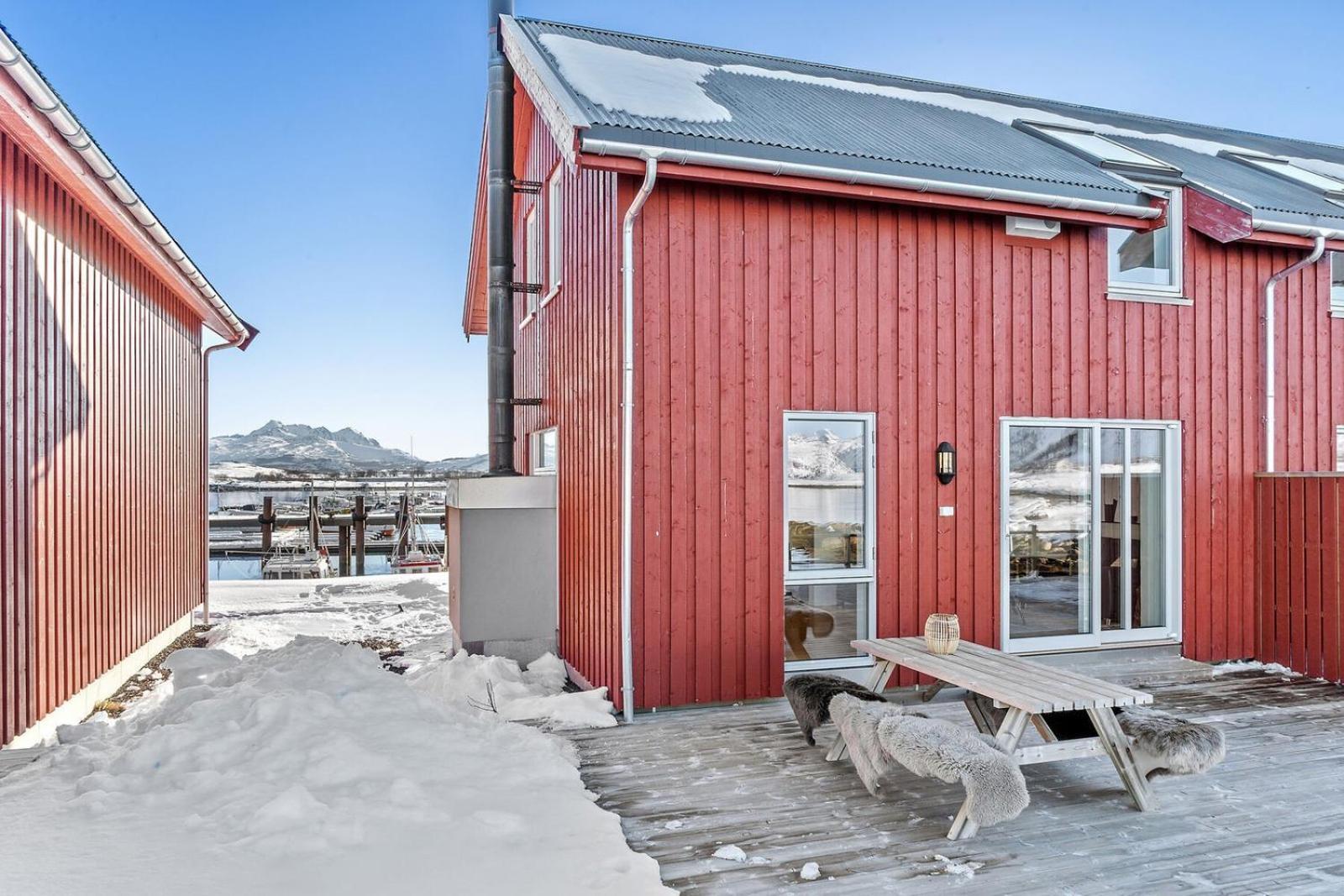 Nappstraumen Seafront Cabin, Lilleeid 68 Gravdal  Exterior photo