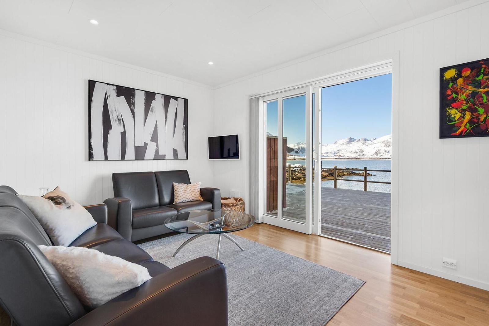Nappstraumen Seafront Cabin, Lilleeid 68 Gravdal  Exterior photo